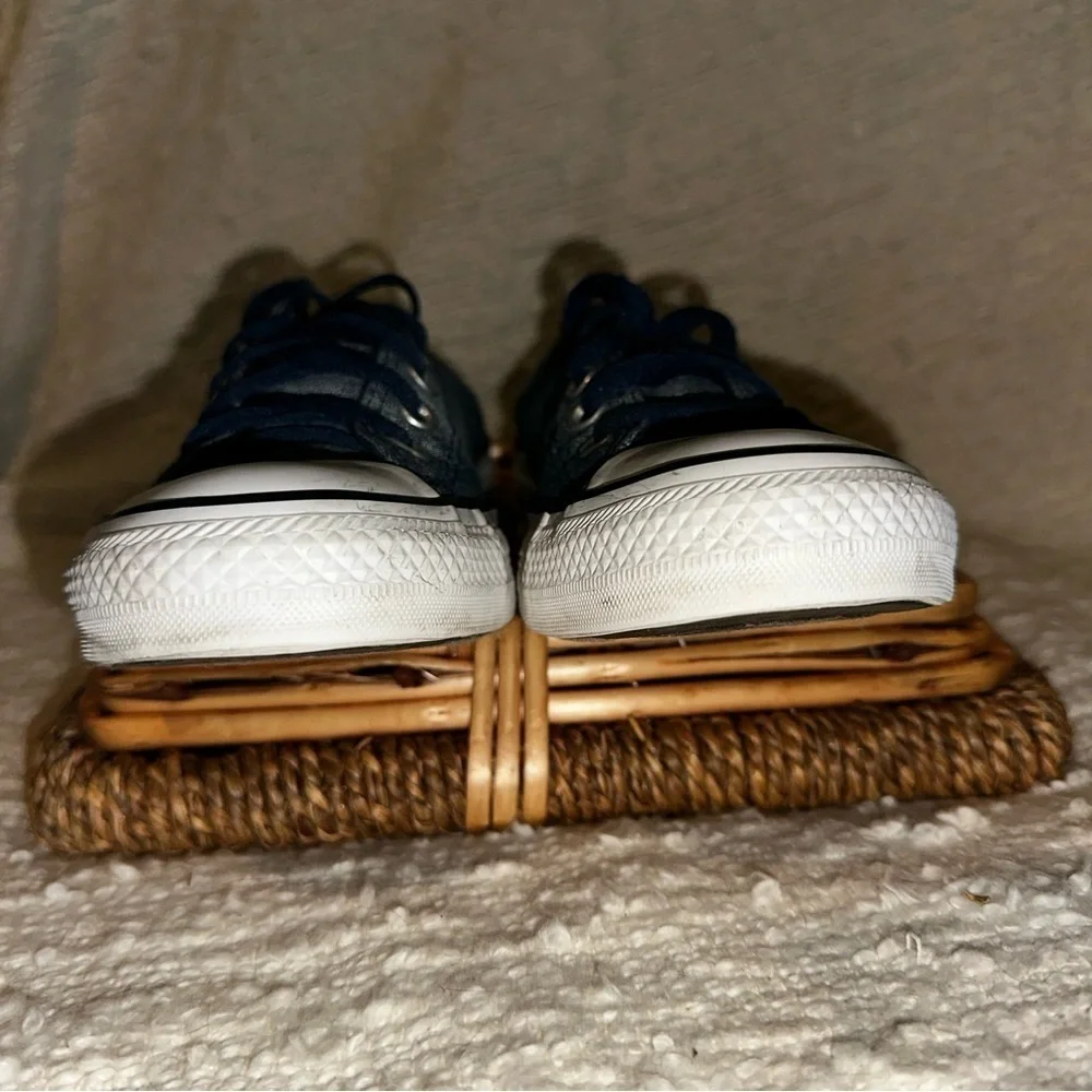 UEC Converse Big Kid All Star CT OX 545029F Washed Denim Sneaker Sz Y/5.5=W/7.5